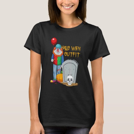 Happy Halloween Scary Zombie Skeleton Pumpkin Hall T-shirt (Voorkant)
