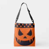 happy Halloween scarypumpkin Crossbody Tas (Achterkant)