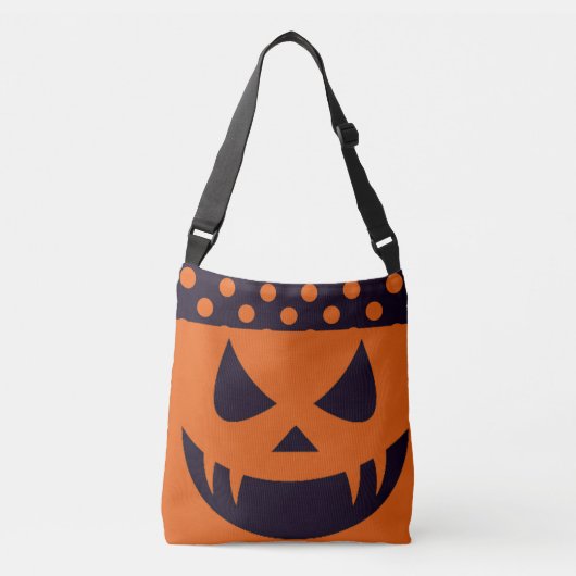 happy Halloween scarypumpkin Crossbody Tas (Voorkant)