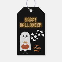 Happy Halloween schattig op maat geschenk goody ba Cadeaulabel