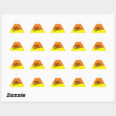 Happy Halloween Schattige Candy Corn Sticker (Vel)