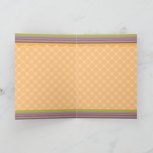 Happy Halloween Schattige Cat Jack o' Lantern Kaart (Binnen)