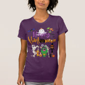 Happy Halloween Schattige en Spooky T-shirt (Voorkant)