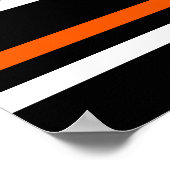 Happy Halloween Schattige Geesten Sinaasappel, Zwa Poster (Hoek)