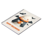 Happy Halloween Schattige Ghost Design Notitieboek (Linkerzijde)