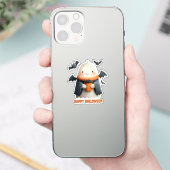Happy Halloween Schattige Ghost Design Sticker (Telefoon)