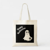 HAPPY HALLOWEEN SCHATTIGE GHOST VOEG JE LOGO BUSIN TOTE BAG (Achterkant)