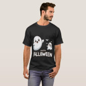 Happy Halloween Schattige Ghosts Kinder Halloween  T-shirt (Voorkant volledig)