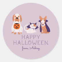 Happy Halloween Schattige Huisdieren in Kostuum