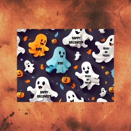 Happy Halloween Schattige Mini Ghosts Tissue Paper Tissuepapier