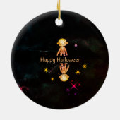 Happy Halloween Schattige Monsters Ornament (Achterkant)