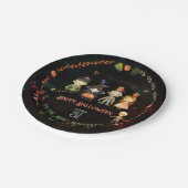 Happy Halloween Schattige Monsters Party Papieren Bordje (Gekanteld)