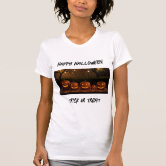 Happy Halloween, Schattigee gesneden pompoenen T-shirt