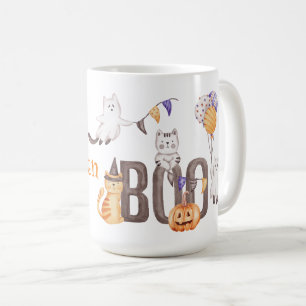 Happy Halloween   SCHATTIGEE KITTENS & BOO Koffiemok