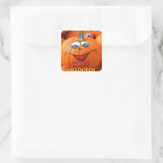 Happy Halloween Schattigee pompoen Stickers (Tas)