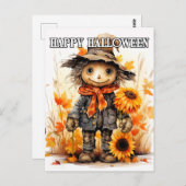 Happy Halloween | Schattigee Ragdoll vogelverschri Briefkaart (Voorkant / Achterkant)