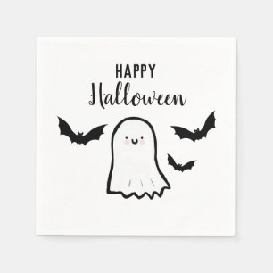 Happy Halloween Schattigee spookvleermuizen Servet