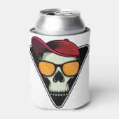 Happy halloween schedel blikjeskoeler (Blikje Voorkant)