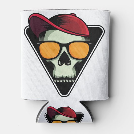 Happy halloween schedel blikjeskoeler (Voorkant)