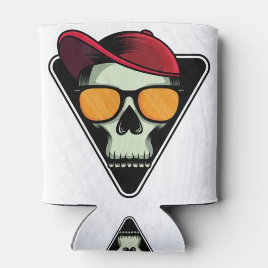 Happy halloween schedel blikjeskoeler (Achterkant)