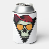 Happy halloween schedel blikjeskoeler (Blikje Achterkant)