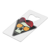 Happy halloween schedel creditkaart flessenopener (Achterkant Gekanteld)