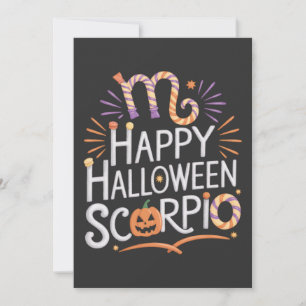 Happy Halloween, Schorpioen Halloween Schorpioen Q Kaart