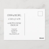 Happy Halloween | Schuif- en paddenstoelen Briefkaart (Achterkant)