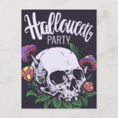 Happy Halloween | Schuif- en paddenstoelen Briefkaart (Voorkant)