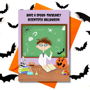 Happy Halloween Science Teacher Kaart