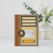happy halloween ( scrapbook ) briefkaart (Staand voorkant)