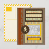 happy halloween ( scrapbook ) briefkaart (Voorkant / Achterkant)