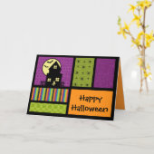 Happy Halloween Scrapbook Style Kaart (Gele Bloem)