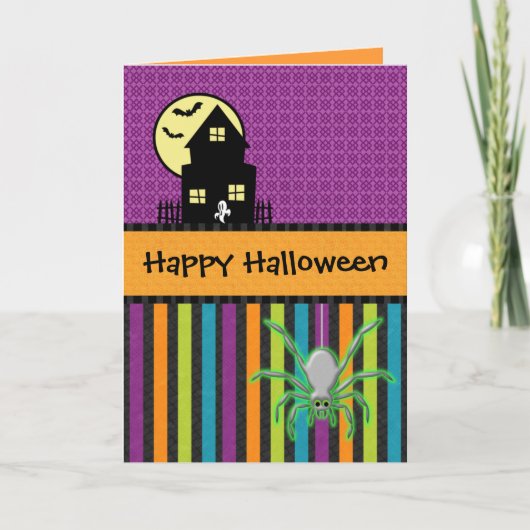 Happy Halloween Scrapbook Style Kaart (Voorkant)