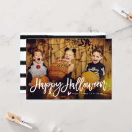 Happy Halloween Script Overlay-fotokaart Kaart