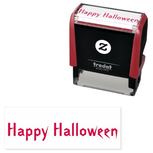 Happy Halloween Self Inking Rubber Stamp Zelfinktende Stempel (In situ)
