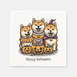 Happy Halloween Shiba Inu Dogs Servet