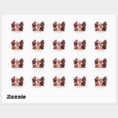 Happy Halloween Shih Tzu Dogs Ronde Sticker (Vel)