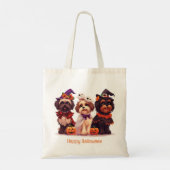 Happy Halloween Shih Tzu Dogs Tote Bag (Achterkant)