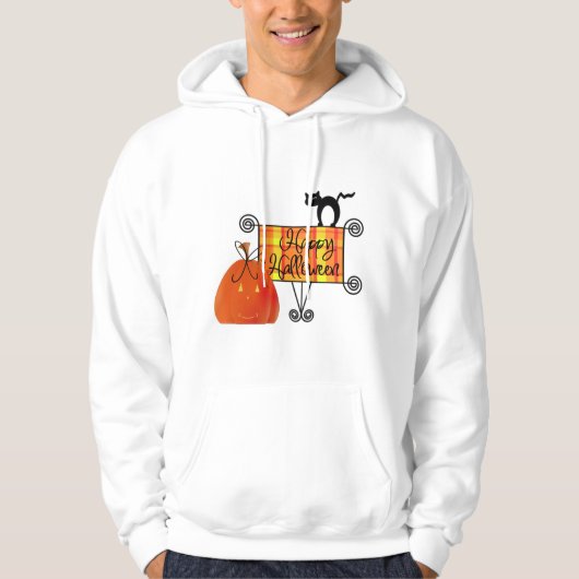Happy Halloween Sign Hoodie (Voorkant)