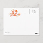 Happy Halloween Silhouette kinderen Briefkaart (Achterkant)