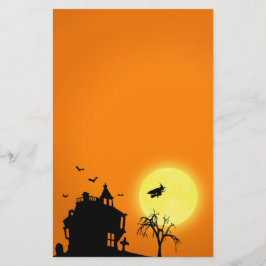 Happy Halloween Silhouette Landscape Briefpapier