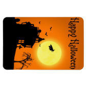 Happy Halloween Silhouette Landscape Magneet (Horizontaal)