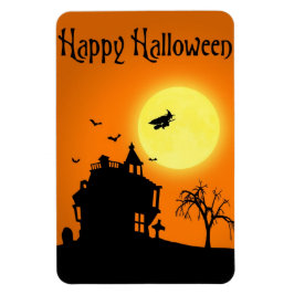 Happy Halloween Silhouette Landscape Magneet