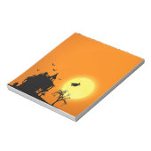 Happy Halloween Silhouette Landscape Notitieblok (Linkerzijde)