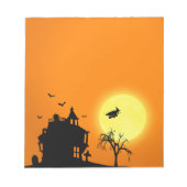 Happy Halloween Silhouette Landscape Notitieblok (Voorkant)