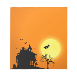 Happy Halloween Silhouette Landscape Notitieblok