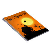 Happy Halloween Silhouette Landscape Notitieboek (Rechterzijde)