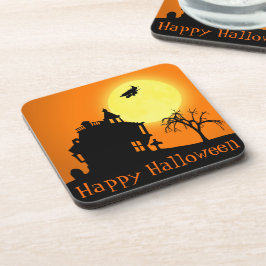 Happy Halloween Silhouette Landscape Onderzetter