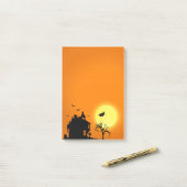 Happy Halloween Silhouette Landscape Post-it® Notes (Op bureau)